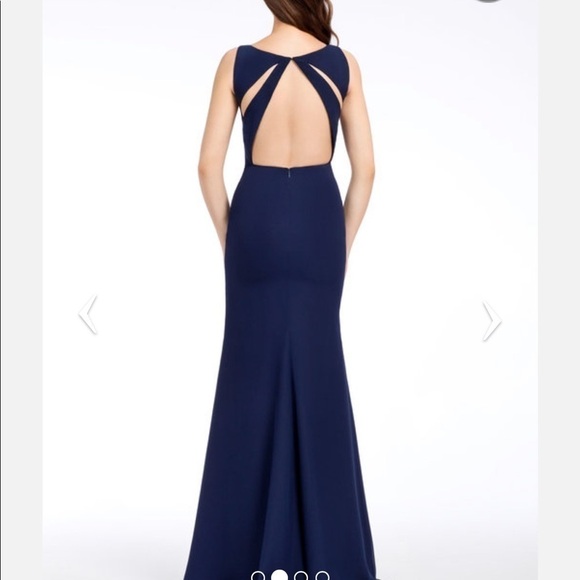 HAYLEY PAIGE OCCASIONS chiffon burgundy maxi 6 - Picture 2 of 11